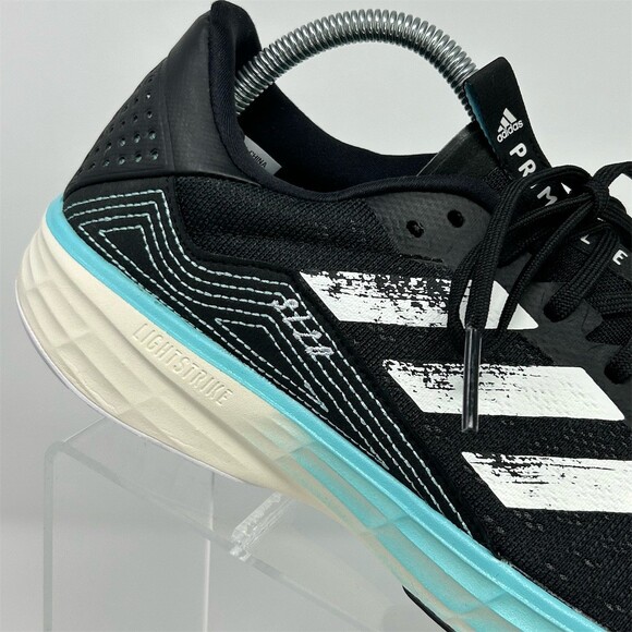 NWT Adidas SL20 Primeblue Women's Running Shoes Black/White/Blue Size 11 - Picture 2 of 13